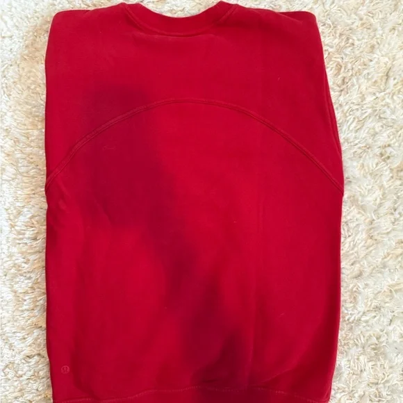 Women’s LuluLemon Crewneck Sweatshirt - Cherry Red - Picture 4 of 5
